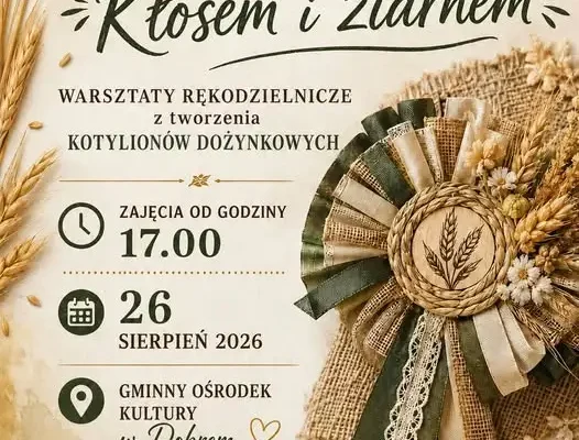 Warsztaty rękodzielnicze w Gminnym Ośrodku Kultury w Dobrej