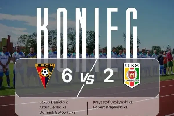 Lech Dobre rozbił Skompensis Skępe 6:2. Wszystkie gole strzelili rezerwowi!