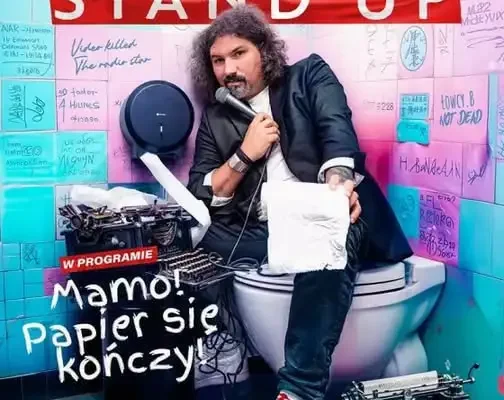 Mariusz Kałamaga wystąpi w Radziejowie z programem „Mamo! Papier się kończy!”