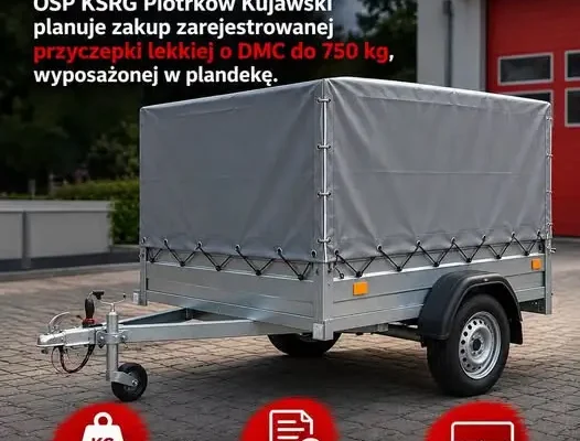 OSP Piotrków Kujawski szuka przyczepki lekkiej do 750 kg
