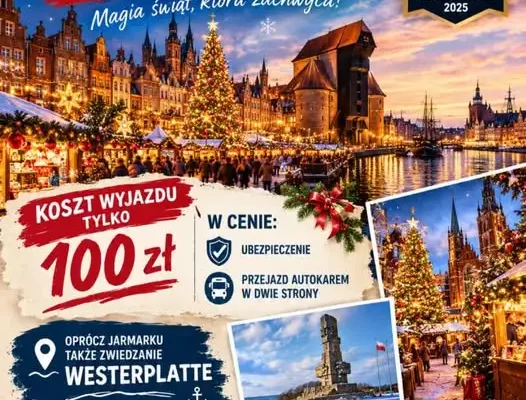 Radziejowski Dom Kultury: zostały 4 miejsca na grudniowy wyjazd na Jarmark Świąteczny do Gdańska