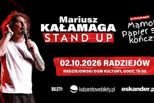 Ostatnia szansa na bilety! Stand-up Mariusza Kałamagi już jutro w Radziejowie