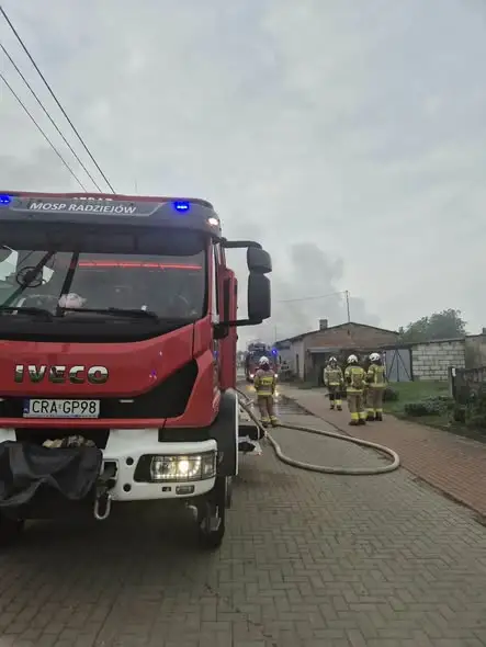 Pożar budynku mieszkalnego w Piotrkowie Kujawskim – akcja strażaków