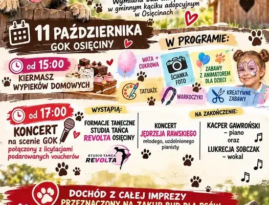 Akcja Buda w Osięcinach – charytatywny festyn dla psów z gminnego kącika adopcyjnego
