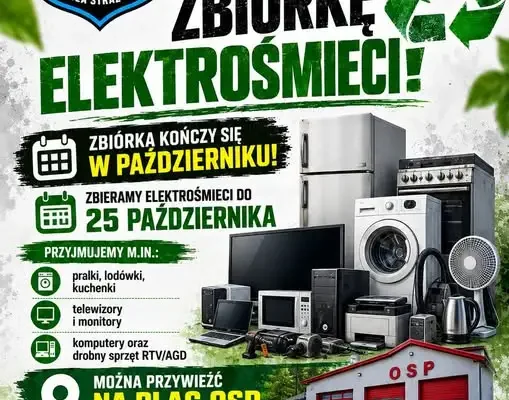 OSP Piotrków Kujawski: zbiórka elektrośmieci trwa do 25 października