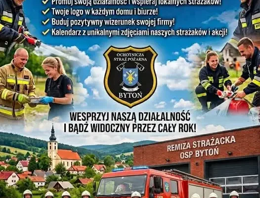 OSP Bytoń szuka sponsorów do kalendarza. Twoja firma może się na nim znaleźć