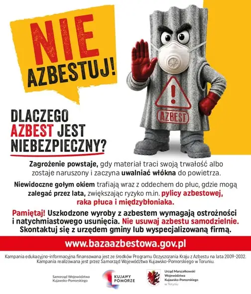Nie azbestuj! Kampania ostrzega przed ryzykiem związanym z azbestem