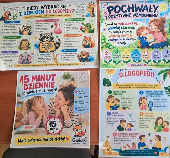 Pierwszaki z Osieczyna na zajęciach logopedycznych – nauka przez zabawę