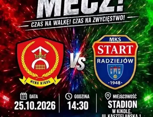 Start Radziejów jedzie do Kikoła na hit z wiceliderem