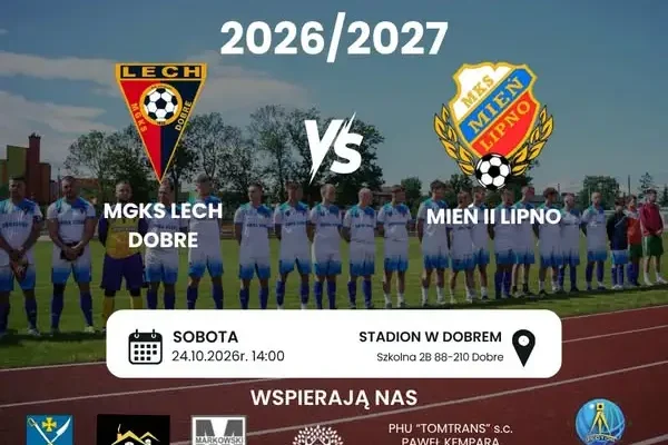 MGKS Lech Dobre zmierzy się z Mieniem II Lipno w sobotnim meczu B-klasy