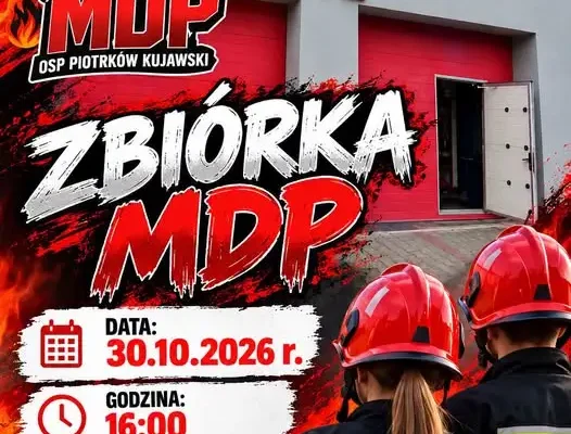 Zbiórka Młodzieżowej Drużyny Pożarniczej w Piotrkowie Kujawskim