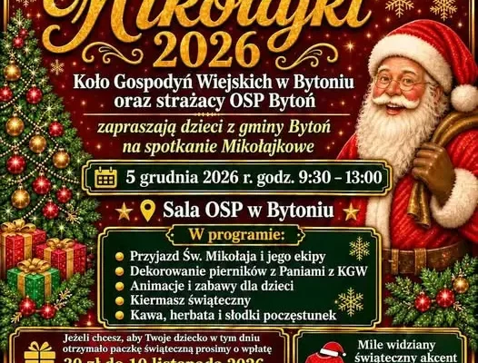 Piknik Mikołajkowy w Bytoniu – zapisy trwają do 10 listopada