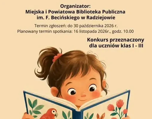 Konkurs „Mistrz Pięknego Czytania” w Radziejowie – ostatni tydzień na zgłoszenia