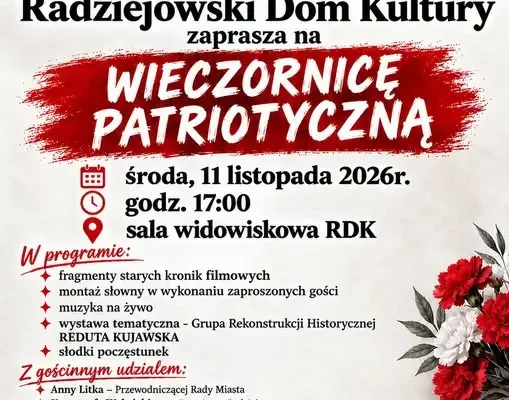 Radziejów zaprasza na wieczornicę patriotyczną z okazji 11 Listopada