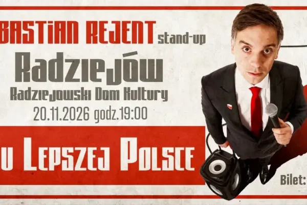 Sebastian Rejent z roastowym stand-upem w Radziejowie – 20 listopada